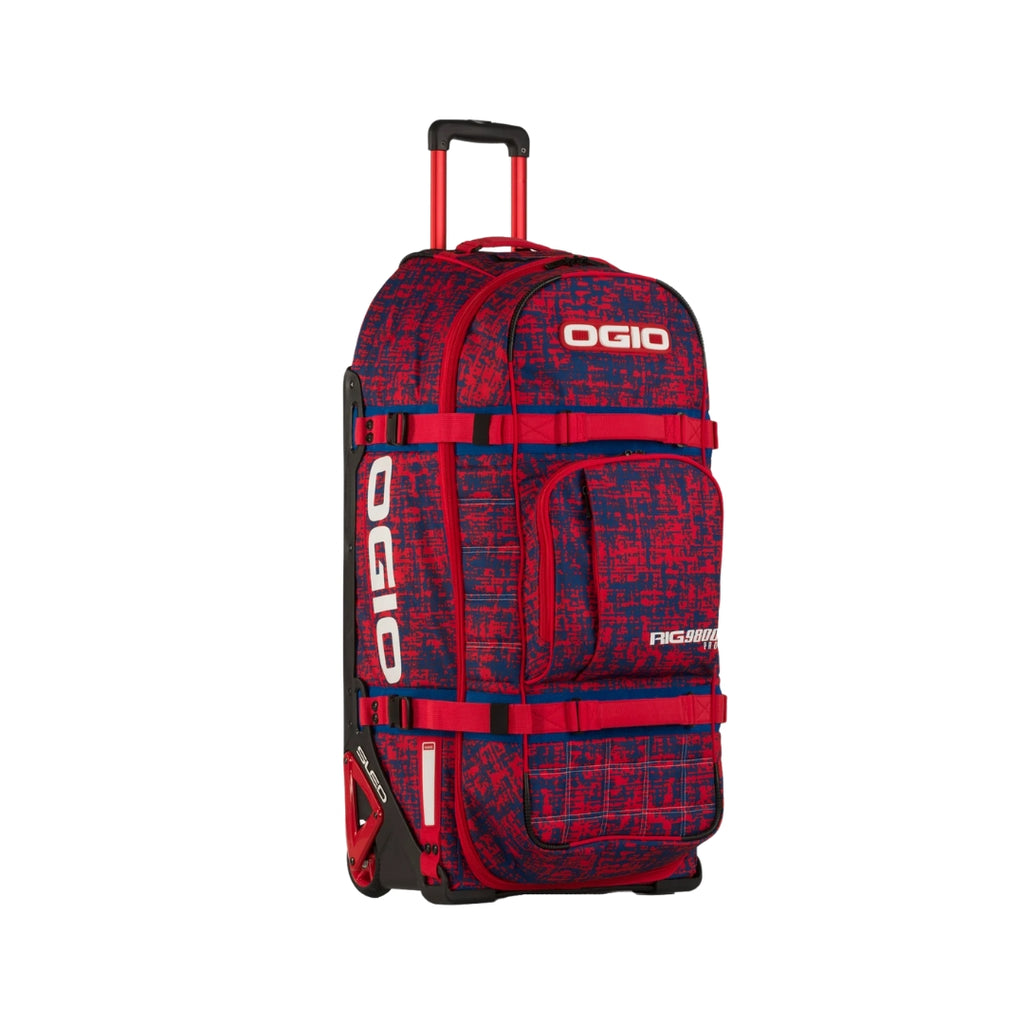 Rig 9800 Wheeled Bag Chaos Red Blue