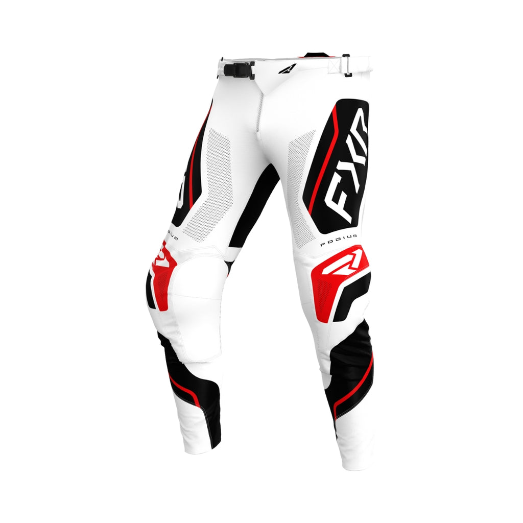 PODIUM RELAY MX PANT 26, WHITE/BLACK/RED