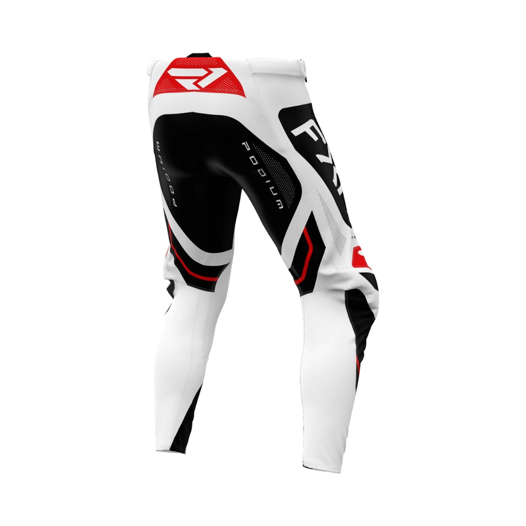 PODIUM RELAY MX PANT 26, WHITE/BLACK/RED