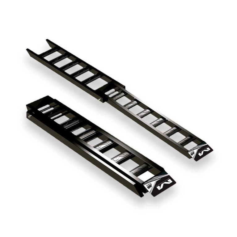 A8 Aluminum Folding Ramp - Black / White