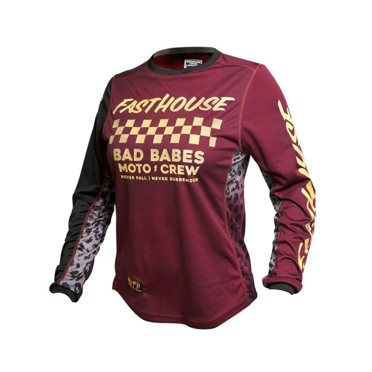 MX Women Golden Script Jersey Black, Maroon