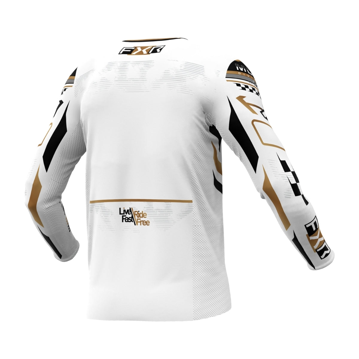 Podium Gladiator MX Jersey 25 – White Black Gold