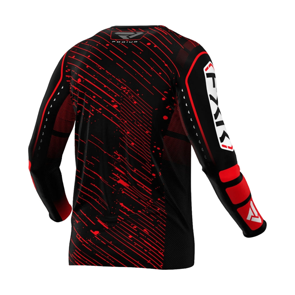 Podium MX Jersey 25 – Black Red