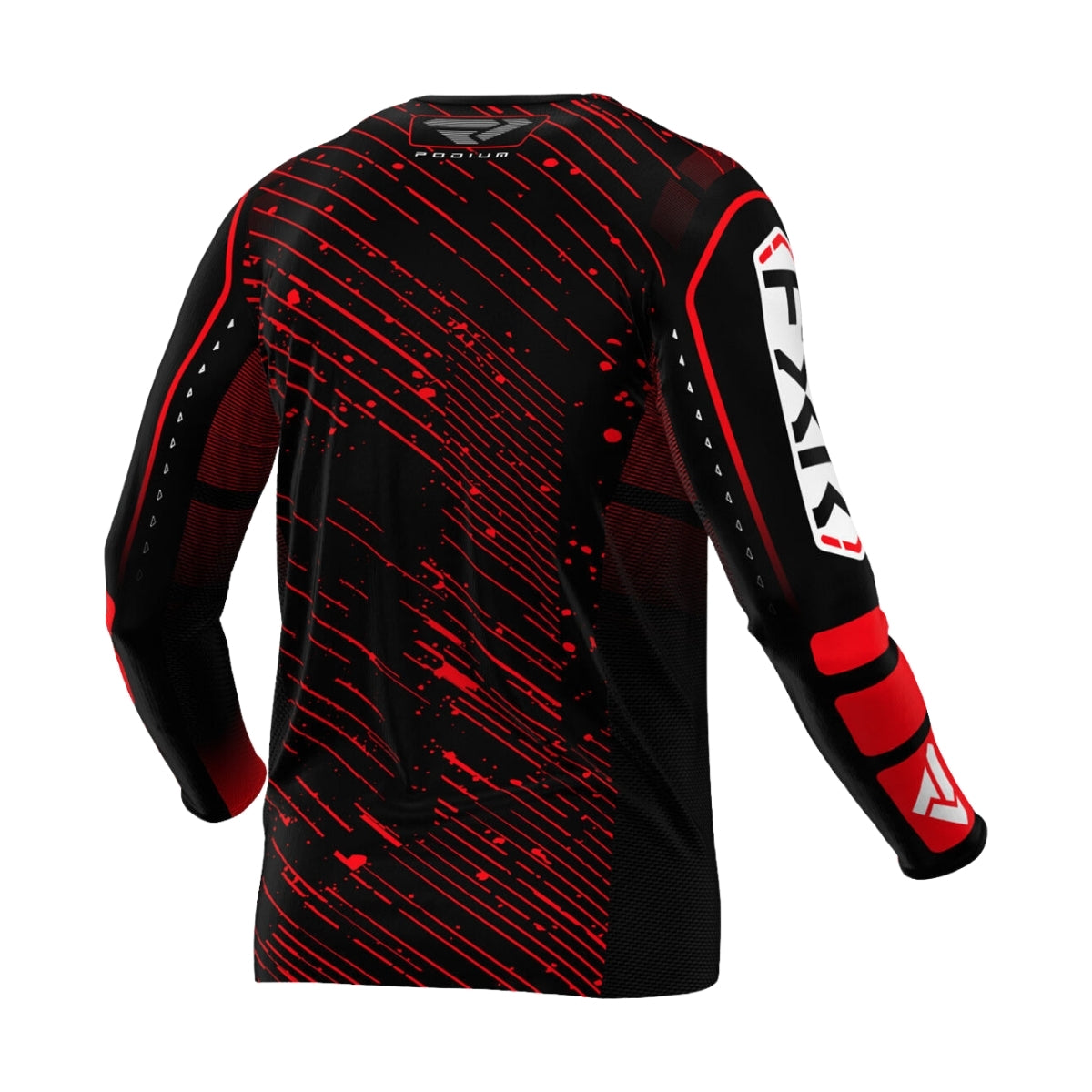 Podium MX Jersey 25 – Black Red
