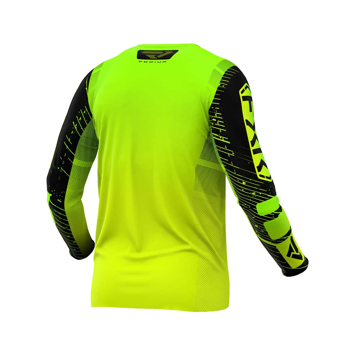 Podium MX Jersey 25 – HiVis Lime Black