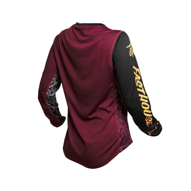 MX Women Golden Script Jersey Black, Maroon