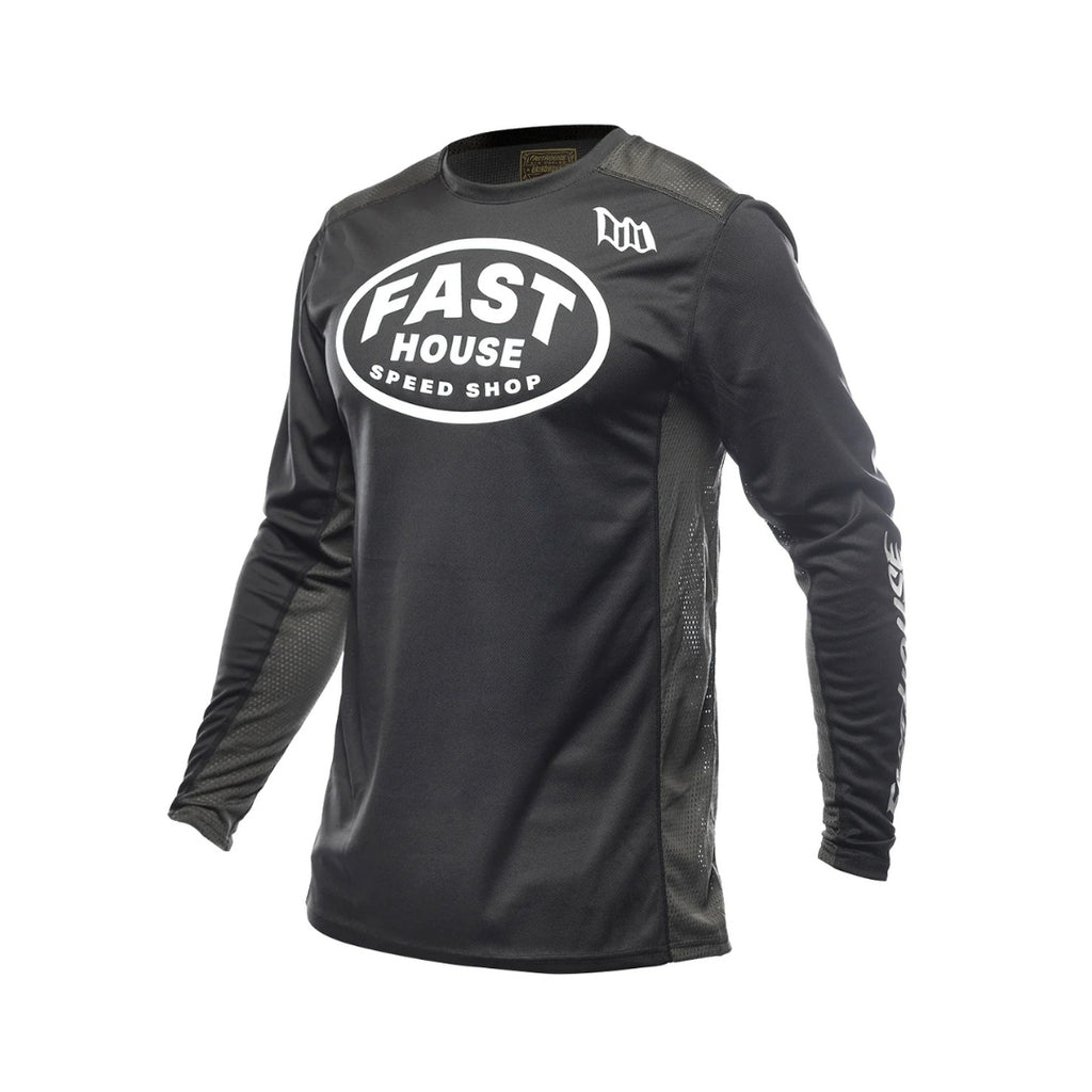 Grindhouse Air-Cooled Ramble  LS Jersey, Black/Gray