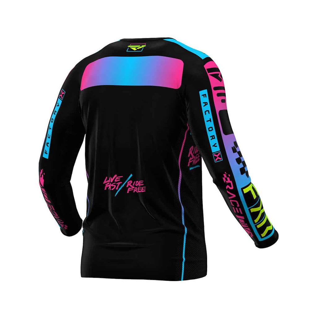 Youth Podium MX Jersey 24 – Black/Candy