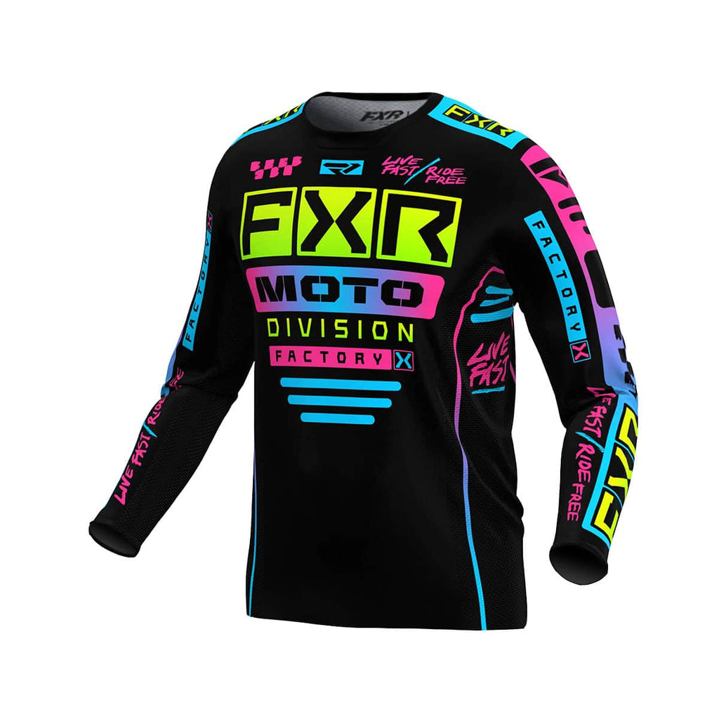 Youth Podium MX Jersey 24 – Black/Candy